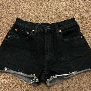 Black Denim lucky brand Women Shorts